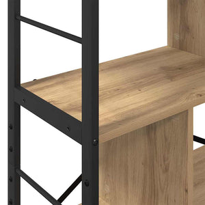 Ράφι Βιβλίων 7 επιπέδων 75 x 30 x 123,5 εκ. Επεξεργασμένο Ξύλο