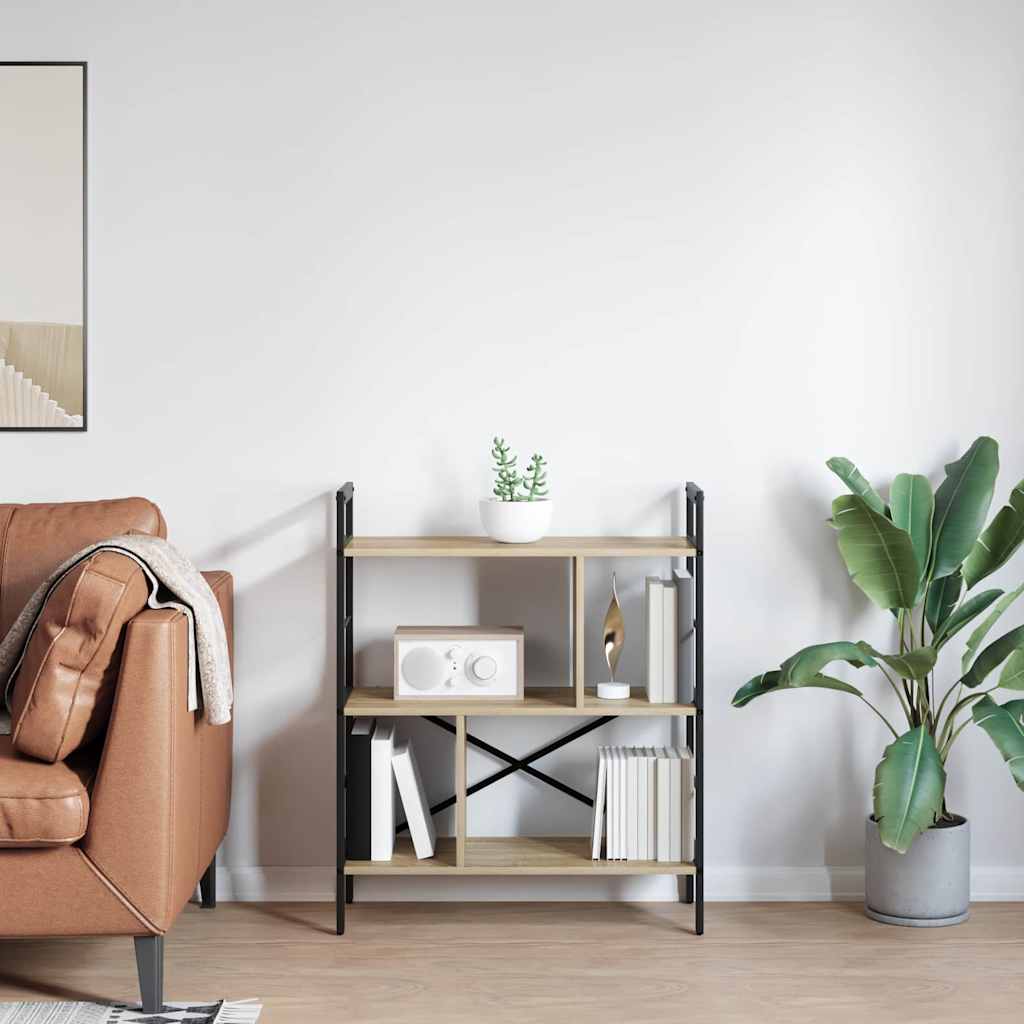 Ράφι Βιβλίων Δρύς Sonoma 75 x 30 x 91 εκ. Επεξεργασμένο ξύλο