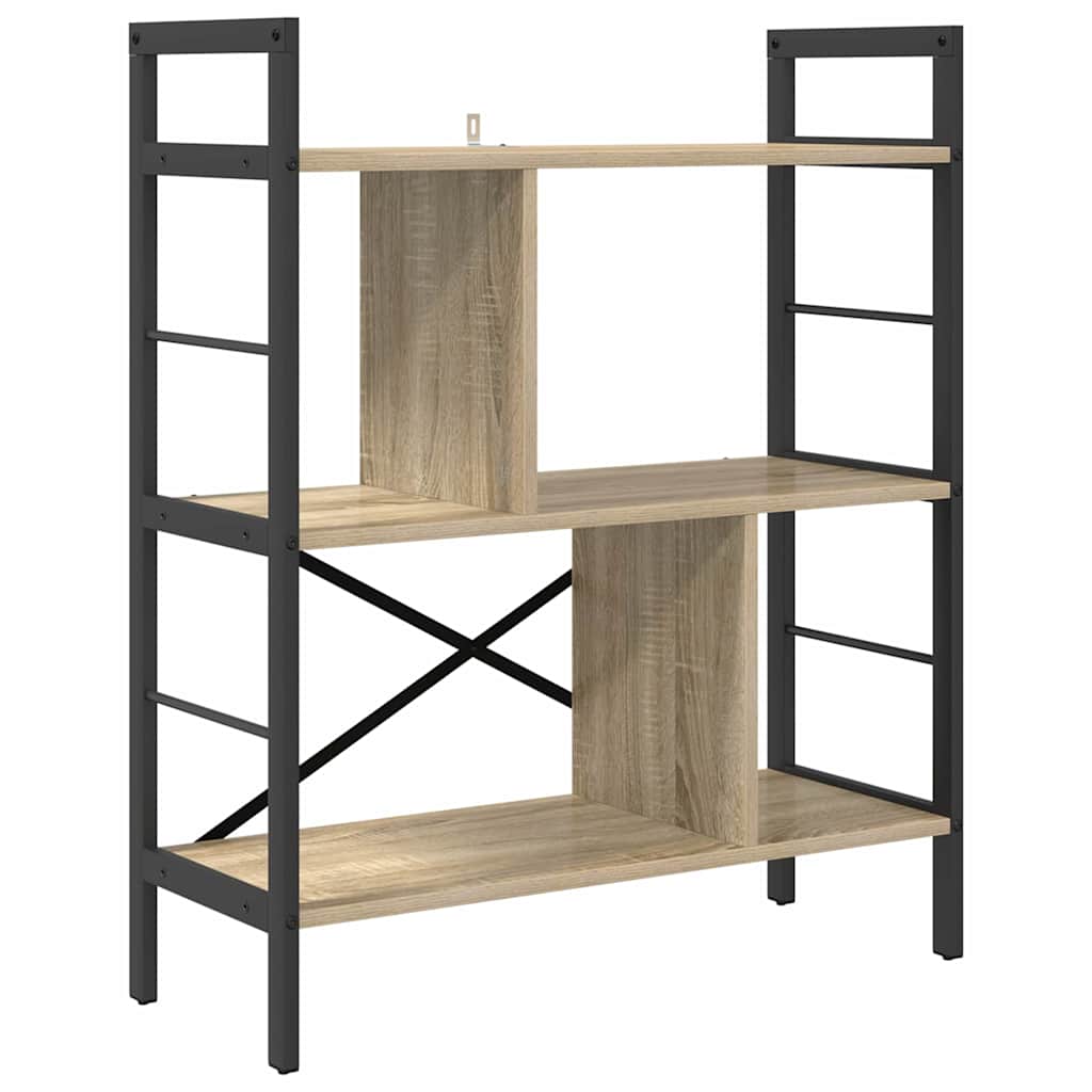 Ράφι Βιβλίων Δρύς Sonoma 75 x 30 x 91 εκ. Επεξεργασμένο ξύλο