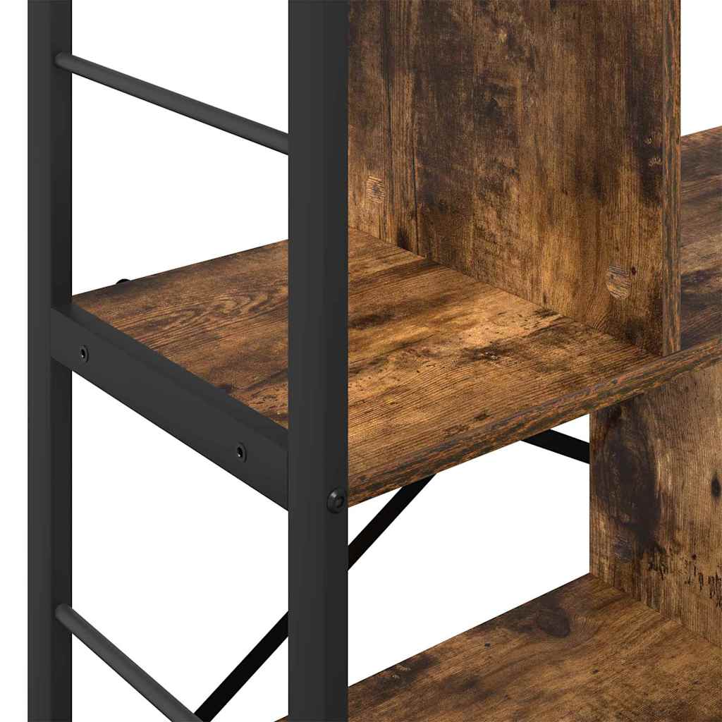 Ράφι Βιβλίων Καπνιστό Δρύς 75 x 30 x 91 εκ. Επεξεργασμένο ξύλο