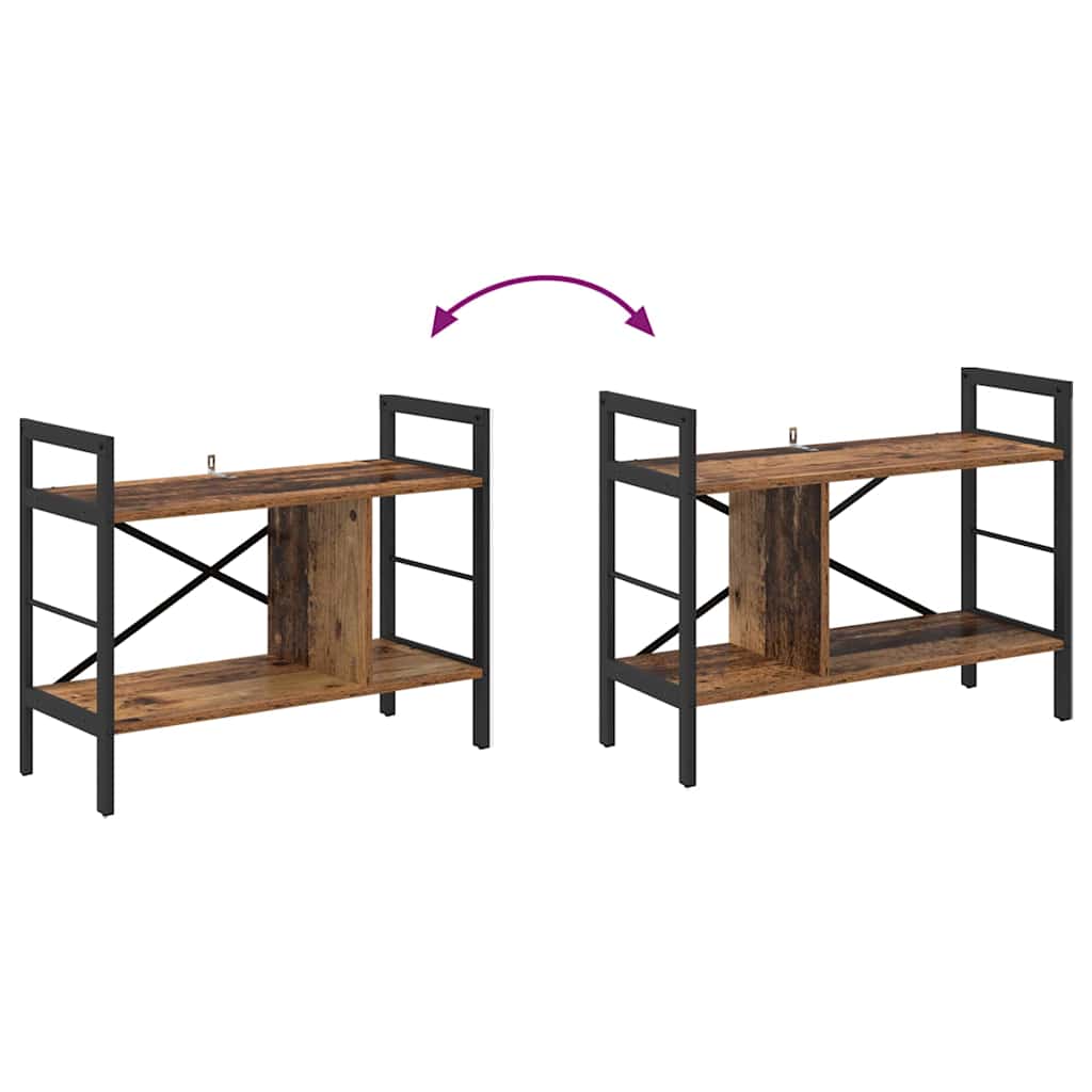 Ράφι Βιβλίων Παλιό Ξύλο 75 x 30 x 58,5 εκ. Επεξεργασμένο ξύλο