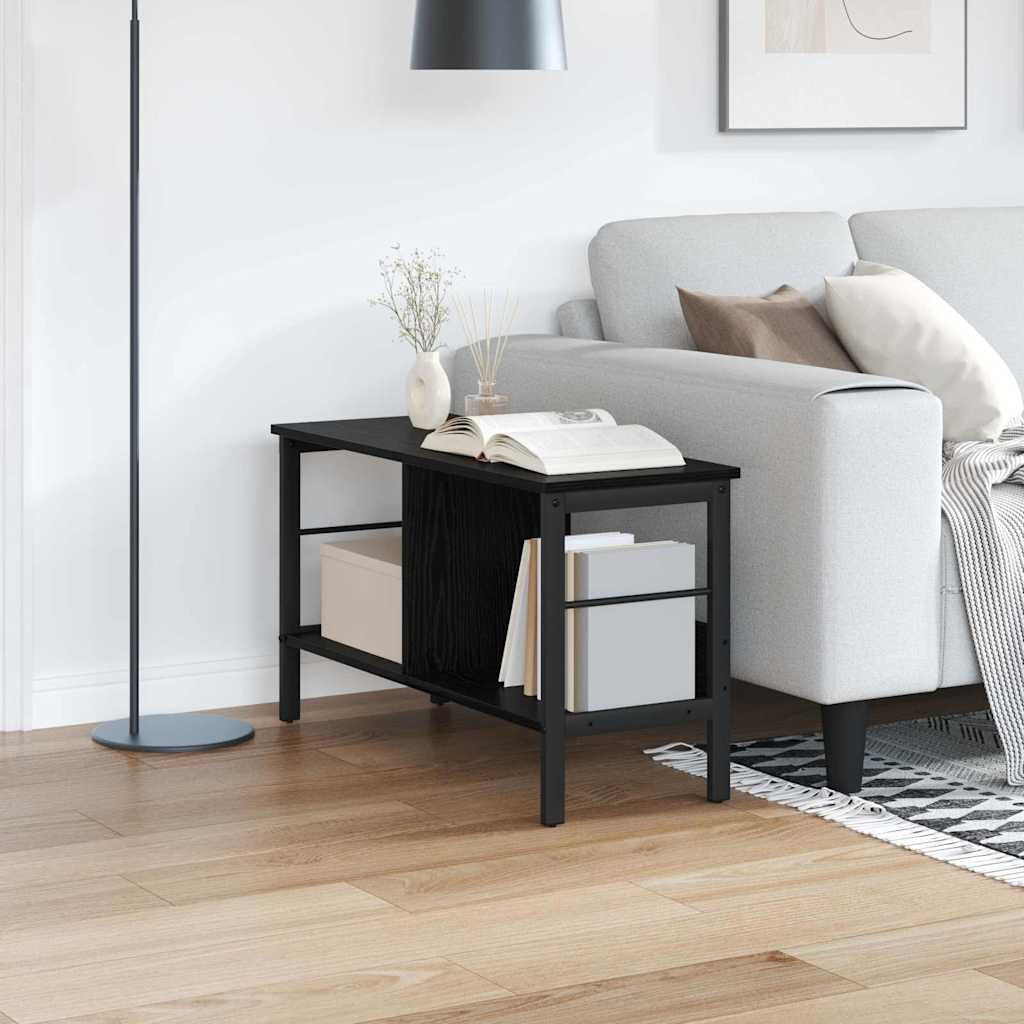 Ράφι Βιβλίων Μαύρη Οξυά 82 x 32 x 47 εκ. Επεξεργασμένο ξύλο