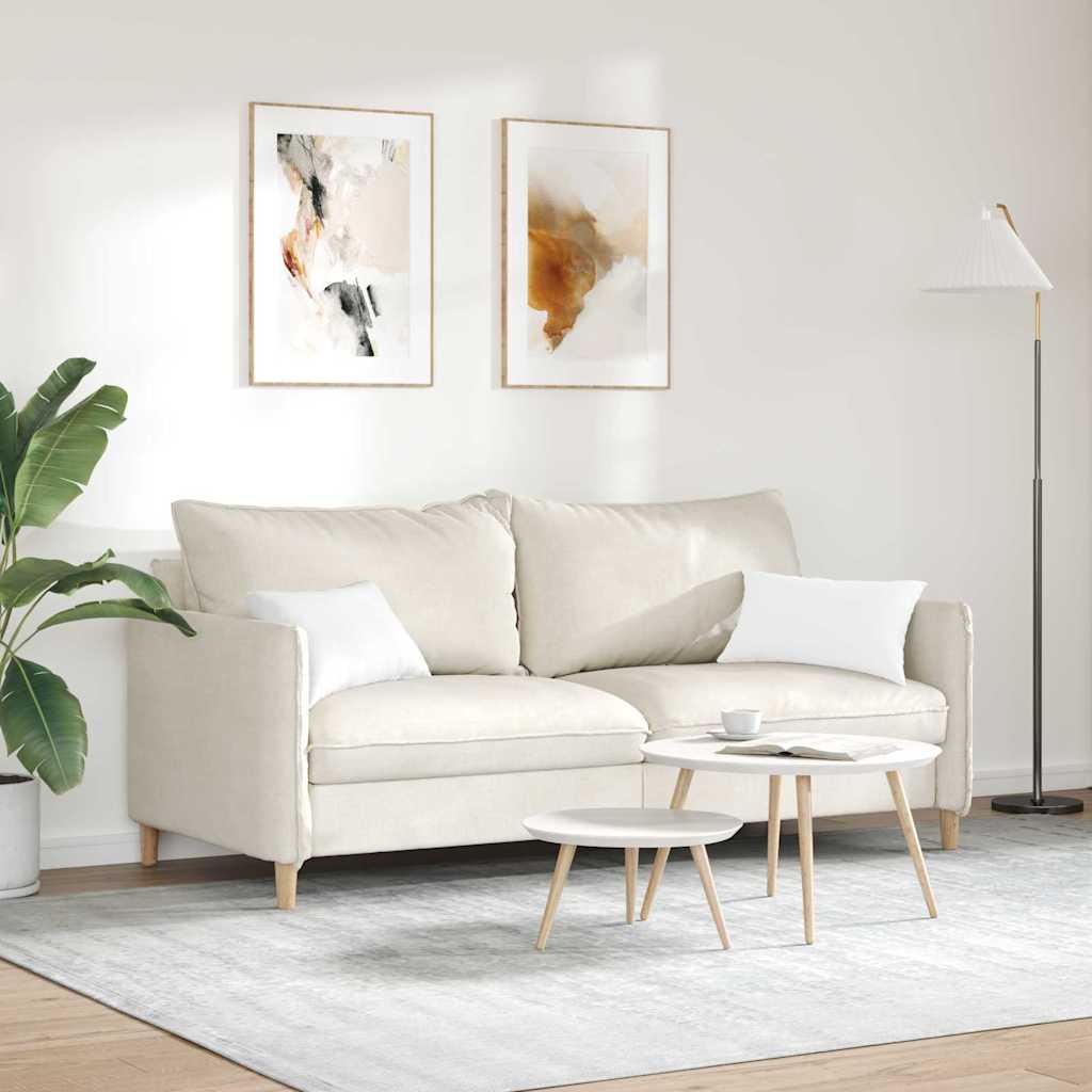 Μαξιλάρι Καναπέ 2 pcs Λευκό 50 x 30 cm ύφασμα
