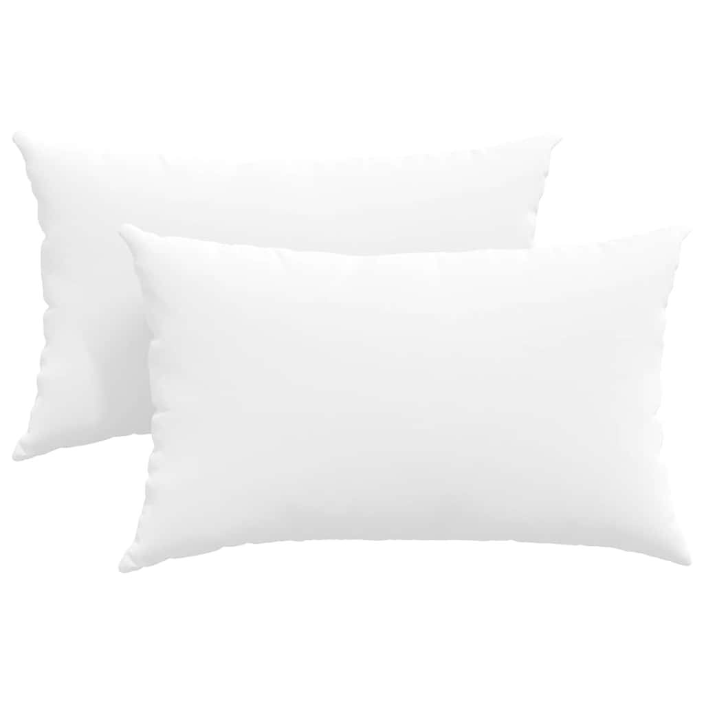 Μαξιλάρι Καναπέ 2 pcs Λευκό 50 x 30 cm ύφασμα
