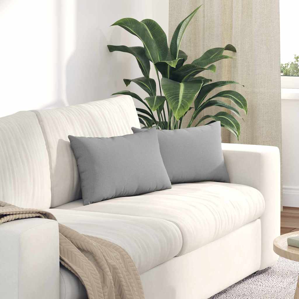 Μαξιλάρι Καναπέ 2 pcs Σκίουρος Γκρί 50 x 30 cm ύφασμα