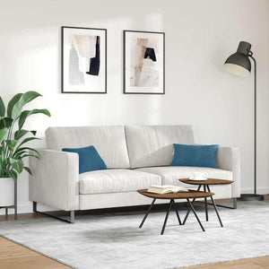 Μαξιλάρι Καναπέ 2 pcs Μπλε 50 x 30 cm Υφασμάτινο Κορντουρά