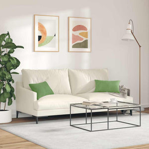 Μαξιλάρι Καναπέ 2 pcs Ανοιχτό πράσινο 50 x 30 cm