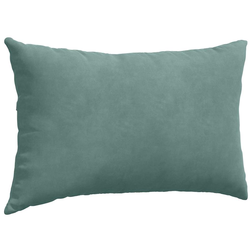 Μαξιλάρι Καναπέ 2 pcs Θαλασσί 50 x 30 cm Υφασμάτινο Κορντουρά