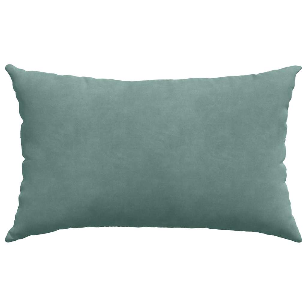 Μαξιλάρι Καναπέ 2 pcs Θαλασσί 50 x 30 cm Υφασμάτινο Κορντουρά