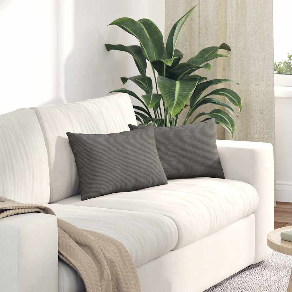 Μαξιλάρι Καναπέ 2 pcs Ανοιχτό γκρι 50 x 30 cm