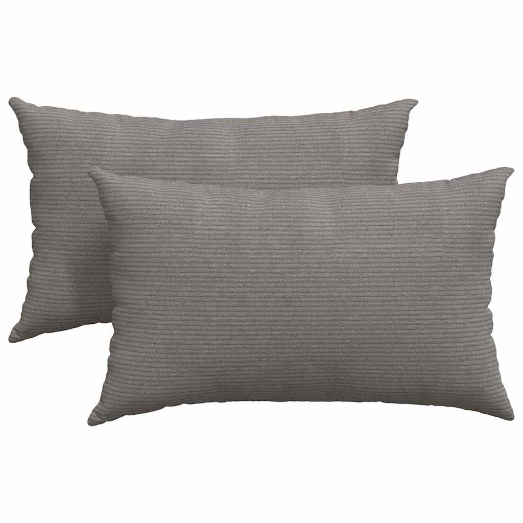Μαξιλάρι Καναπέ 2 pcs Ανοιχτό γκρι 50 x 30 cm