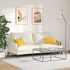 Μαξιλάρι Καναπέ 2 pcs Απαλό Κίτρινο 50 x 30 cm