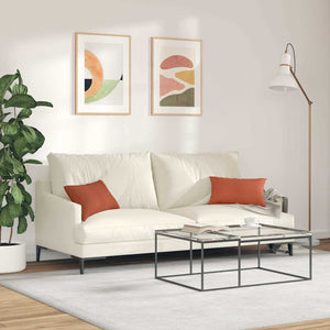 Μαξιλάρι Καναπέ 2 pcs Κόκκινο Πορτοκαλί 50 x 30 cm