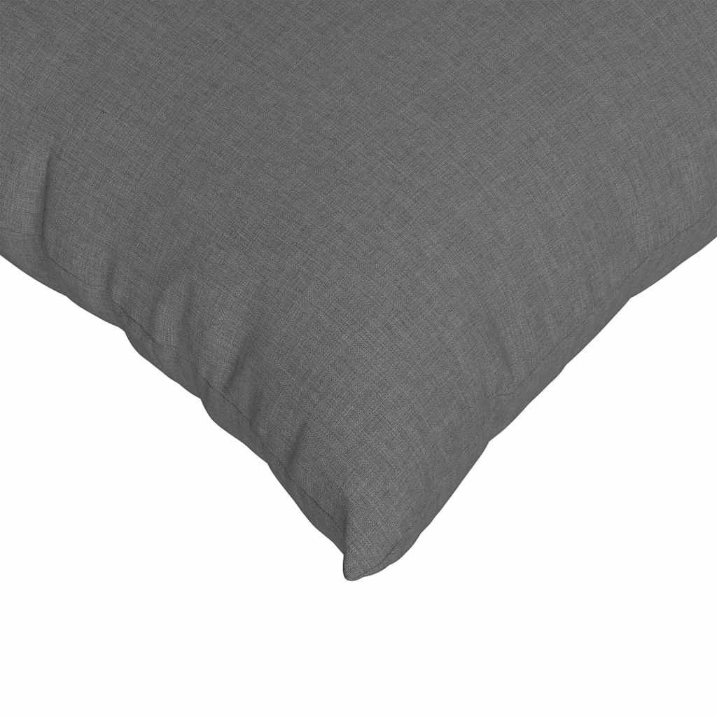 Μαξιλάρι Καναπέ 2 pcs Σκούρο Γκρι 60 x 40 cm ύφασμα