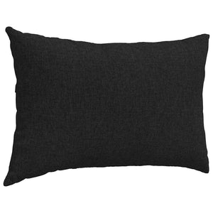 Μαξιλάρι Καναπέ 2 pcs Μαύρο 60 x 40 cm ύφασμα - Pakobazaar