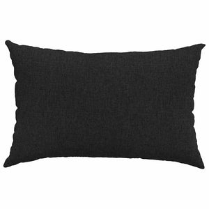 Μαξιλάρι Καναπέ 2 pcs Μαύρο 60 x 40 cm ύφασμα - Pakobazaar