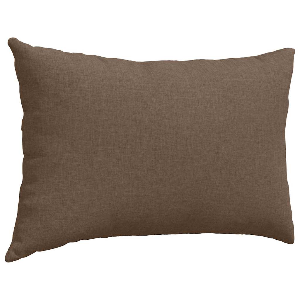 Μαξιλάρι Καναπέ 2 pcs Καφέ 60 x 40 cm ύφασμα - Pakobazaar