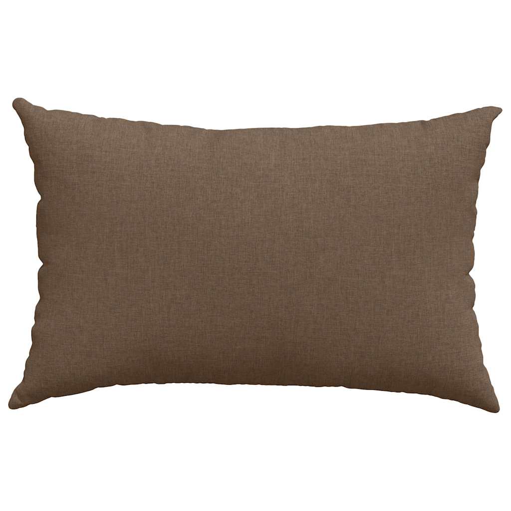 Μαξιλάρι Καναπέ 2 pcs Καφέ 60 x 40 cm ύφασμα - Pakobazaar