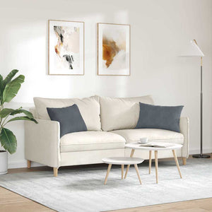 Μαξιλάρι Καναπέ 2 pcs Σκούρο γκρι 60 x 40 cm