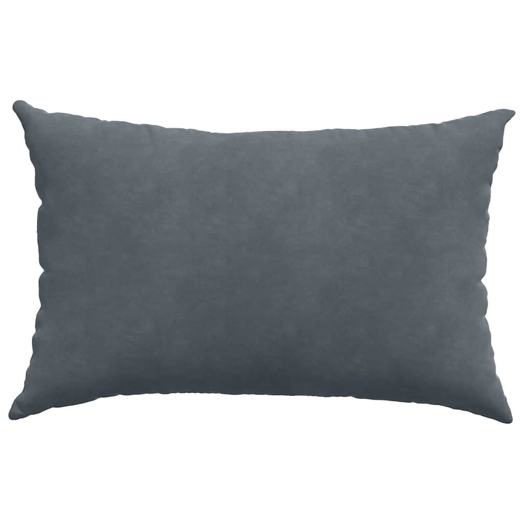 Μαξιλάρι Καναπέ 2 pcs Σκούρο γκρι 60 x 40 cm