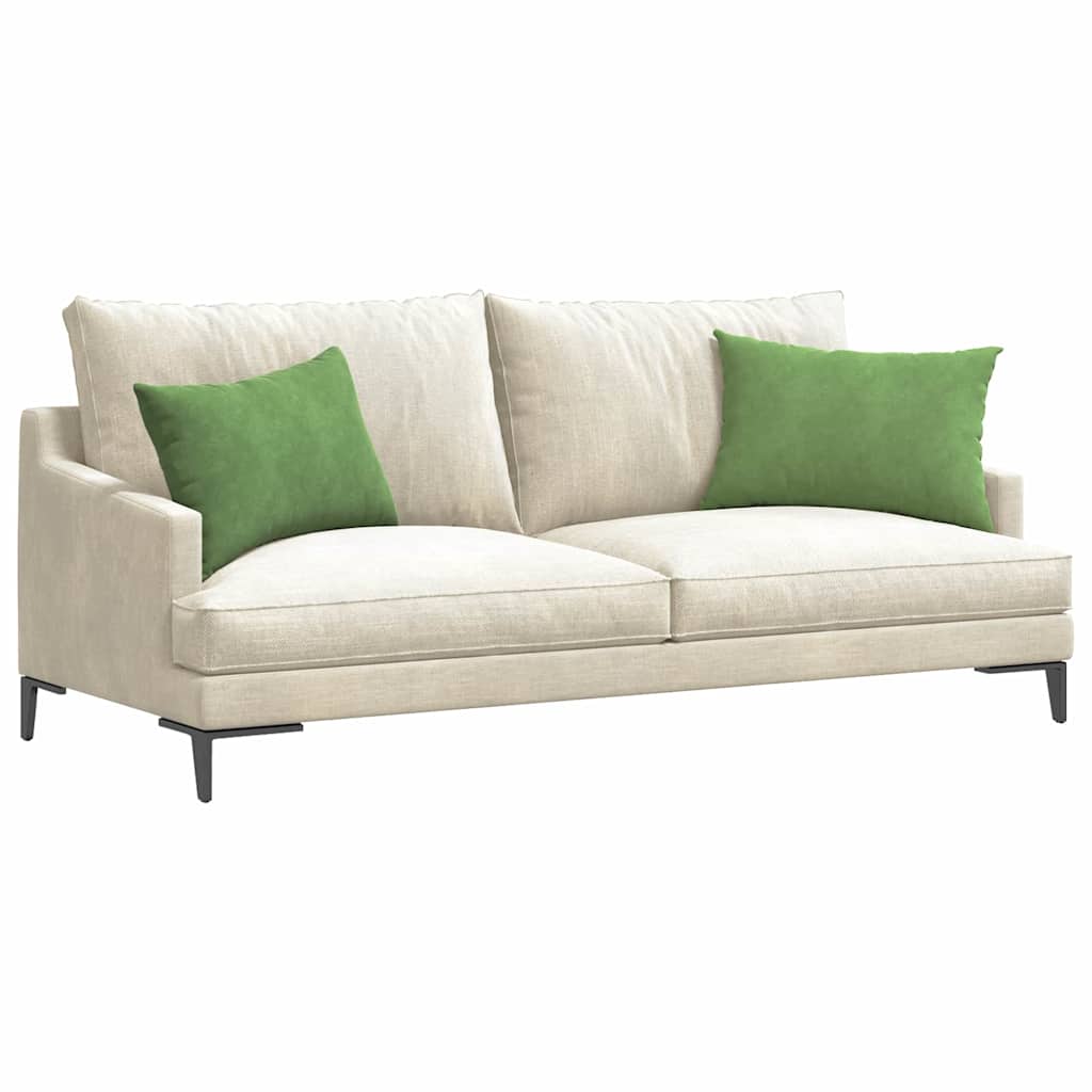 Μαξιλάρι Καναπέ 2 pcs Ανοιχτό πράσινο 60 x 40 cm