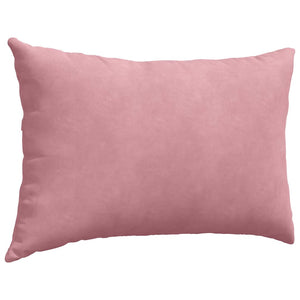Μαξιλάρι Καναπέ 2 pcs Ροζ 60 x 40 cm Υφασμάτινο Κορντουρά - Pakobazaar