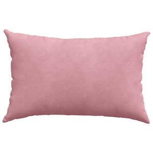 Μαξιλάρι Καναπέ 2 pcs Ροζ 60 x 40 cm Υφασμάτινο Κορντουρά - Pakobazaar