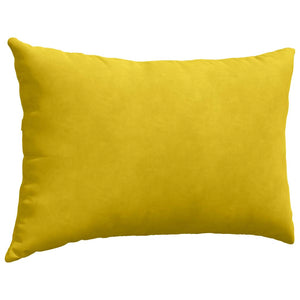 Μαξιλάρι Καναπέ 2 pcs Κίτρινο 60 x 40 cm Υφασμάτινο Κορντουρά