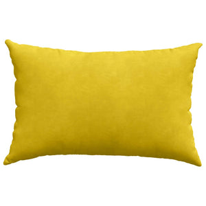 Μαξιλάρι Καναπέ 2 pcs Κίτρινο 60 x 40 cm Υφασμάτινο Κορντουρά