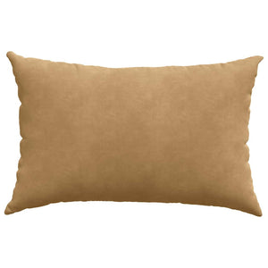 Μαξιλάρι Καναπέ 2 pcs Καφέ 60 x 40 cm Υφασμάτινο Κορντουρά