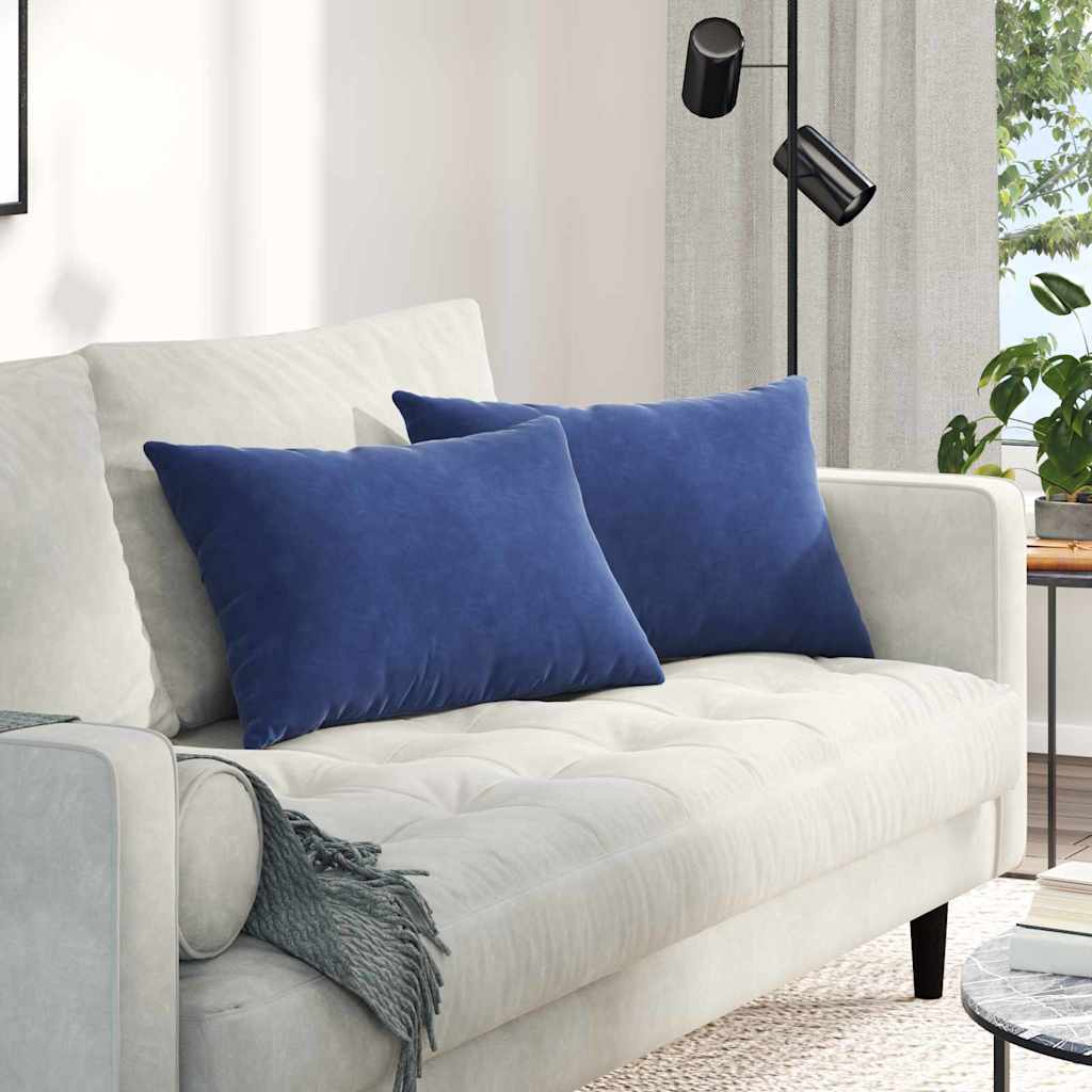 Μαξιλάρι Καναπέ 2 pcs Μπλε Αστυνομίας 60 x 40 cm