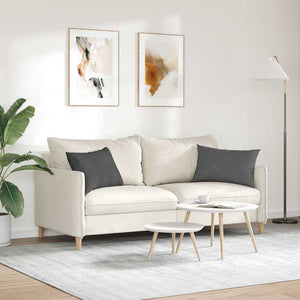 Μαξιλάρι Καναπέ 2 pcs Σκούρο Γκρι 60 x 40 cm