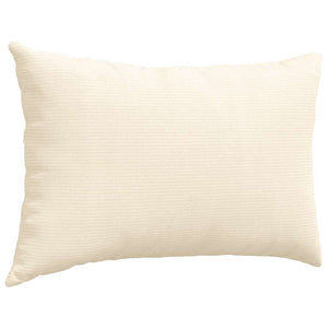 Μαξιλάρι Καναπέ 2 pcs Κρεμ 60 x 40 cm Υφασμάτινο Κορντουρά