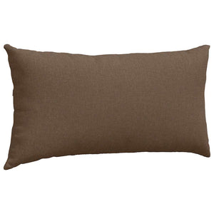 Μαξιλάρι Καναπέ 2 pcs Καφέ 80 x 40 cm ύφασμα - Pakobazaar