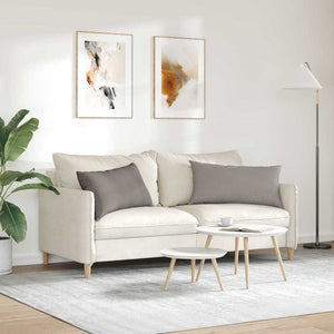 Μαξιλάρι Καναπέ 2 τμχ. ύφασμα Taupe 80 x 40 cm