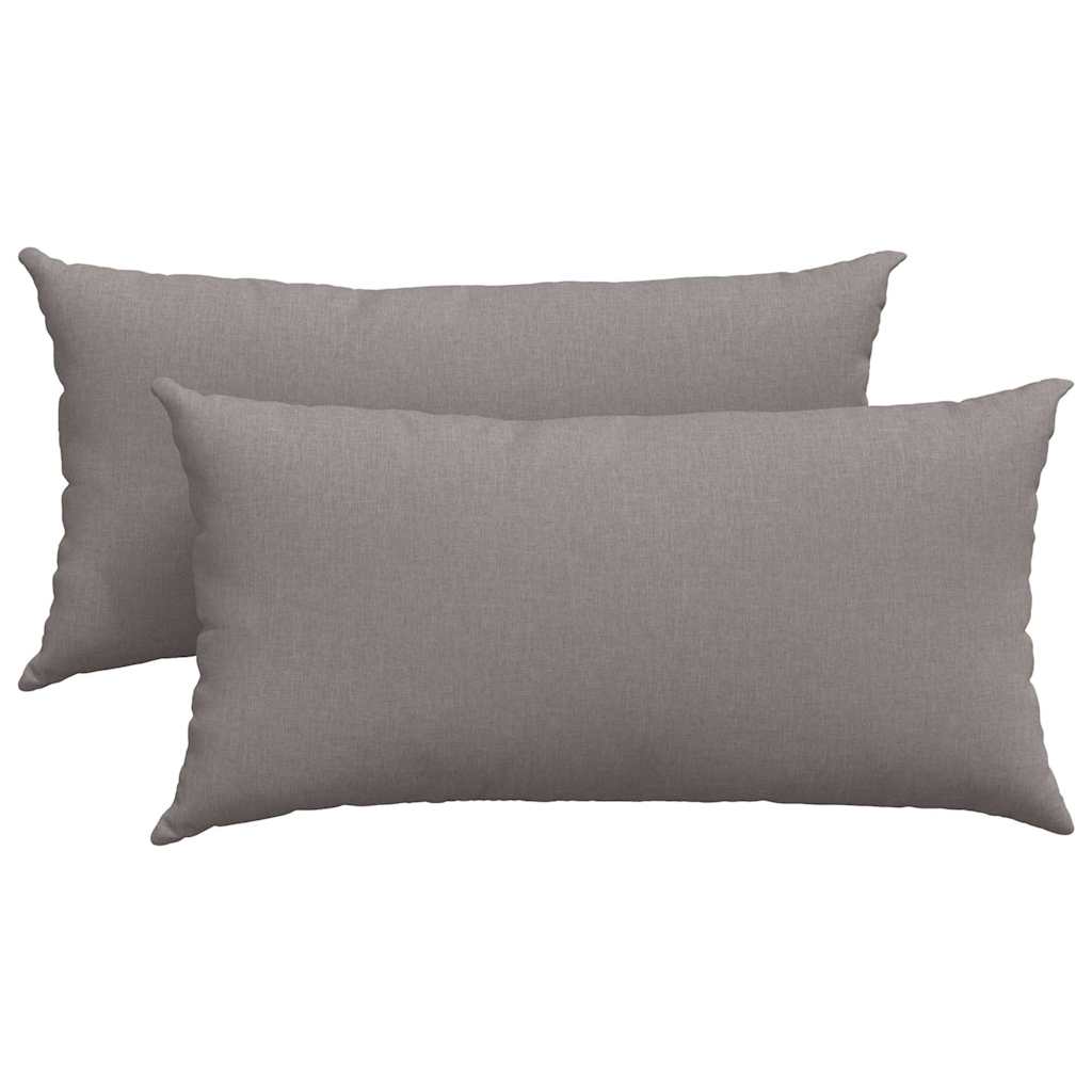 Μαξιλάρι Καναπέ 2 pcs Taupe 80 x 40 cm ύφασμα
