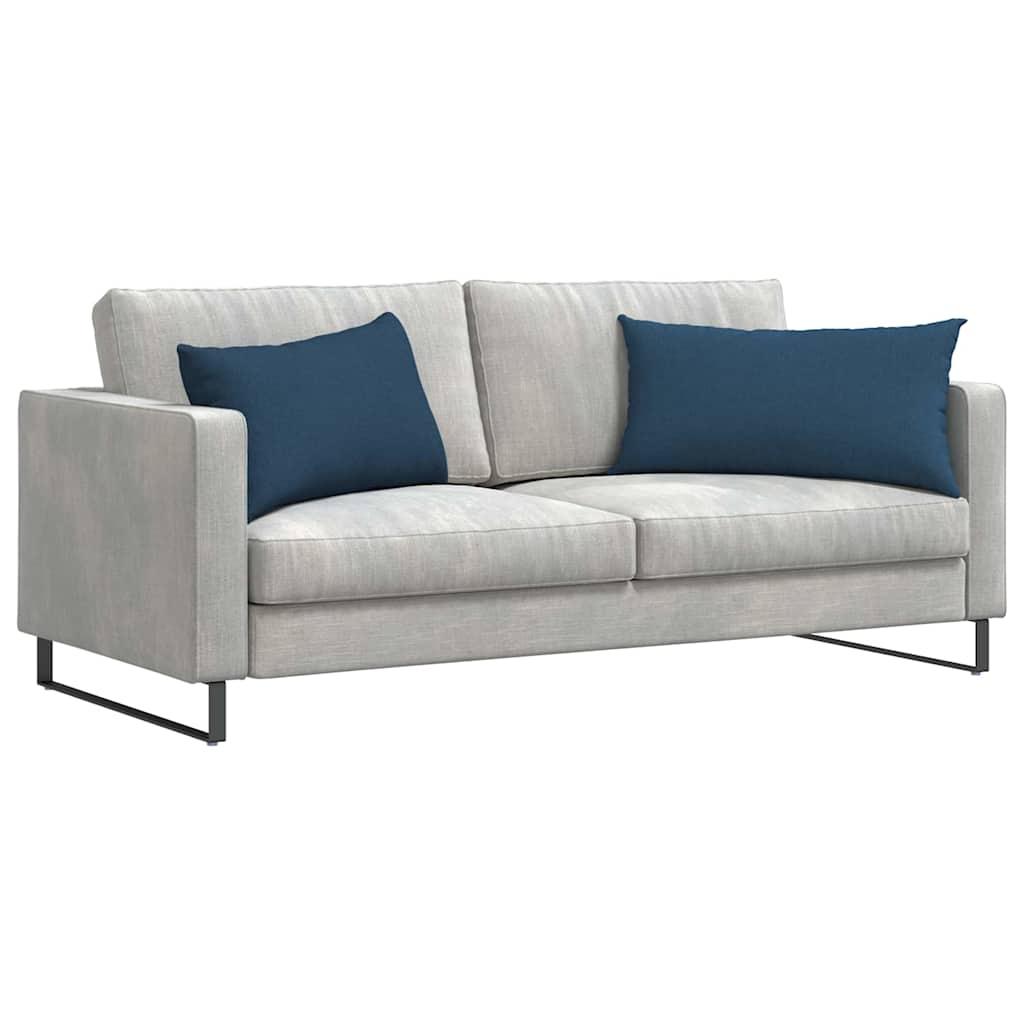 Μαξιλάρι Καναπέ 2 pcs Μπλε 80 x 40 cm ύφασμα