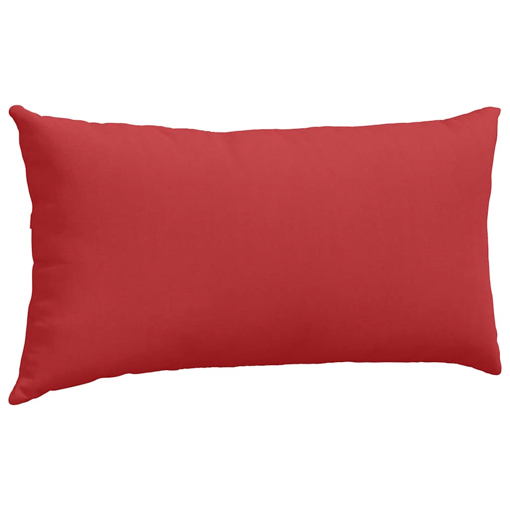 Μαξιλάρι Καναπέ 2 pcs Κόκκινο 80 x 40 cm ύφασμα