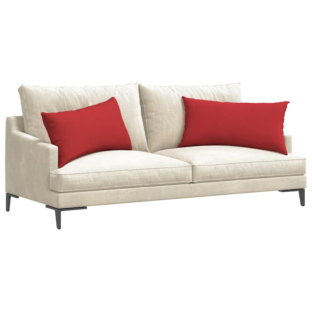 Μαξιλάρι Καναπέ 2 pcs Κόκκινο 80 x 40 cm ύφασμα