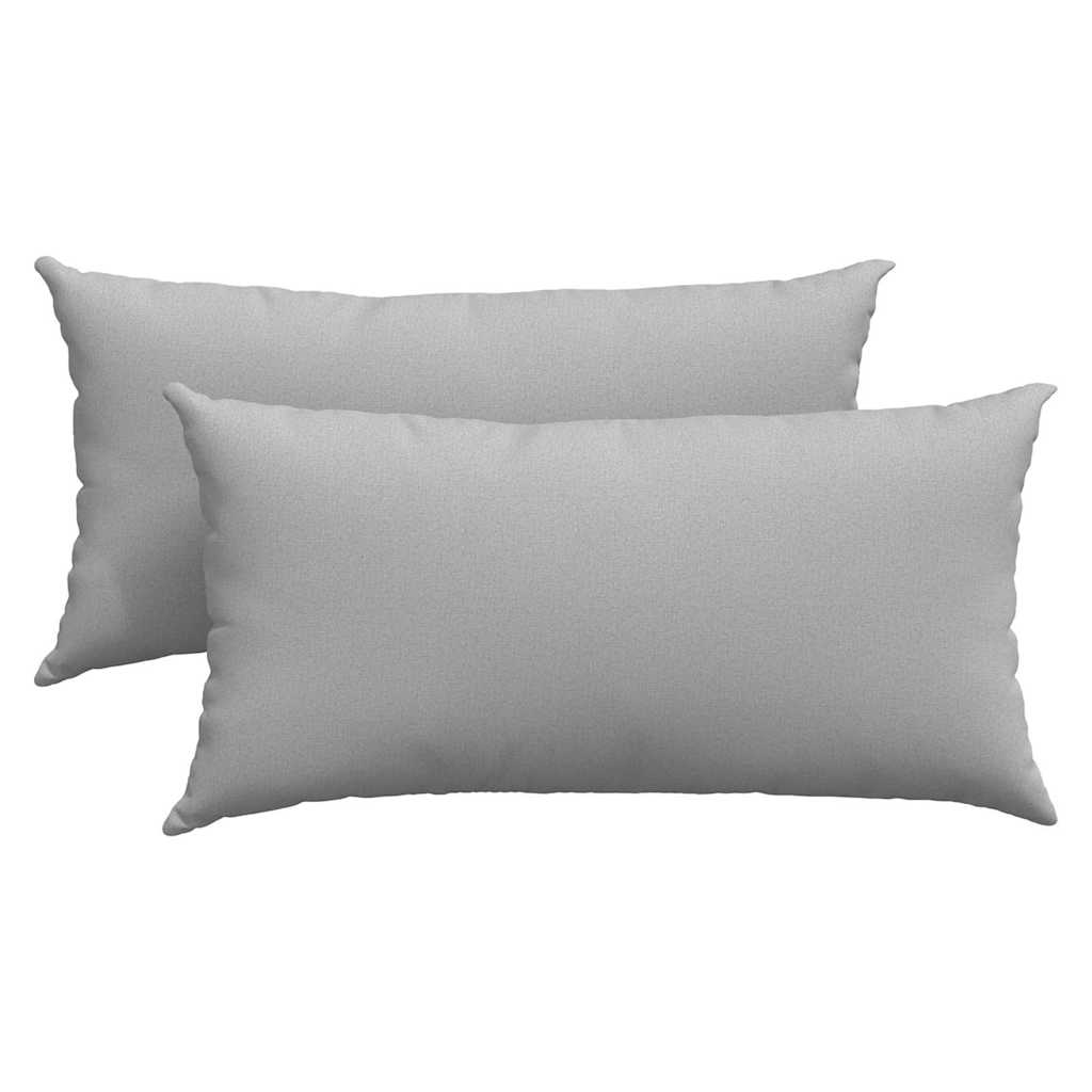 Μαξιλάρι Καναπέ 2 pcs Σκίουρος Γκρί 80 x 40 cm ύφασμα