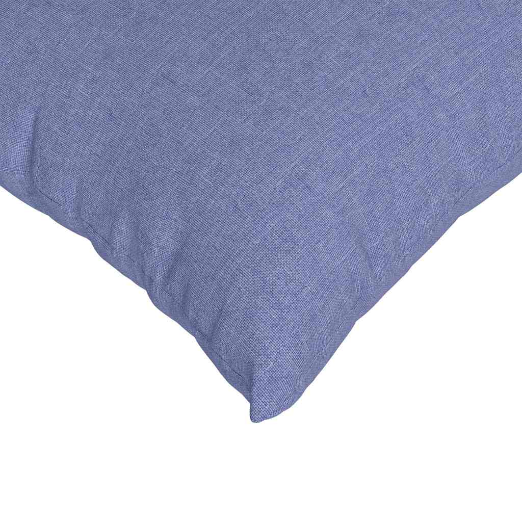 Μαξιλάρι Καναπέ 2 pcs Μπλε τζην 80 x 40 cm ύφασμα