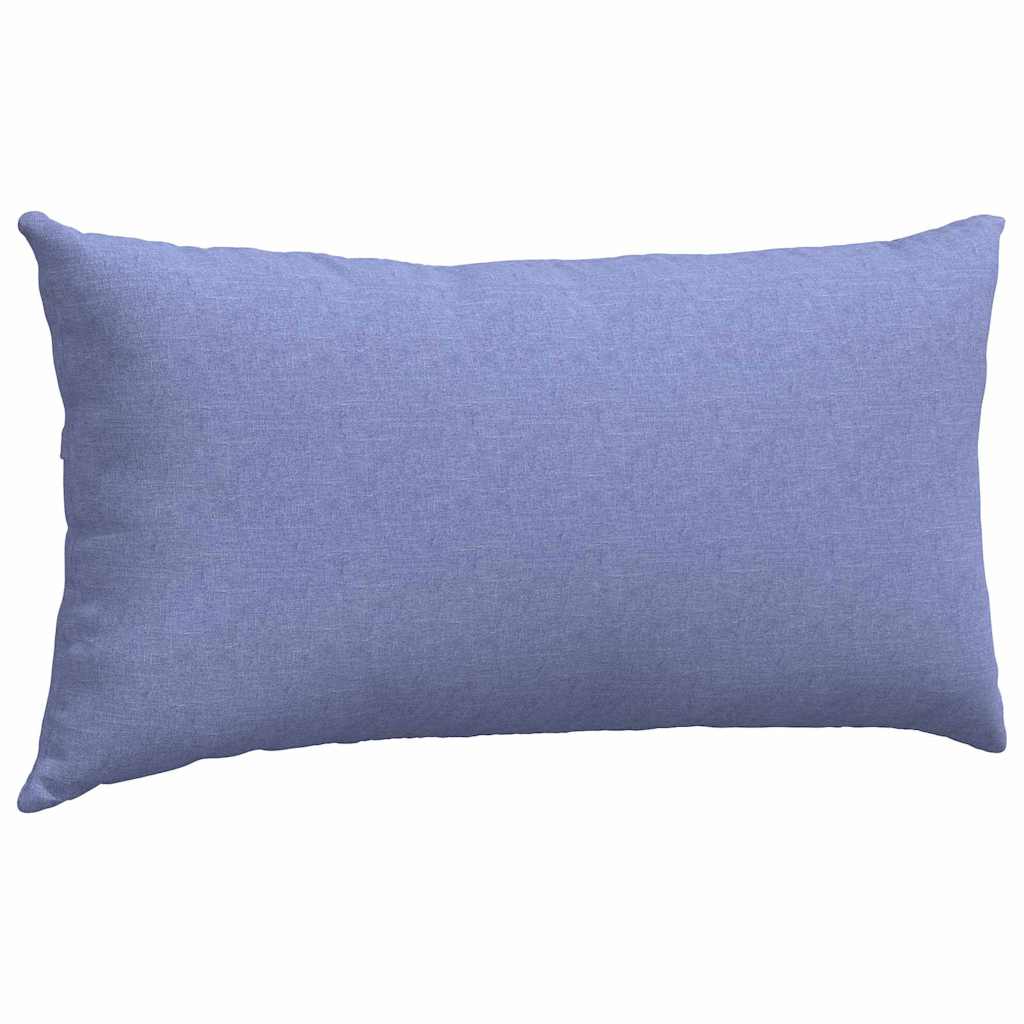 Μαξιλάρι Καναπέ 2 pcs Μπλε τζην 80 x 40 cm ύφασμα