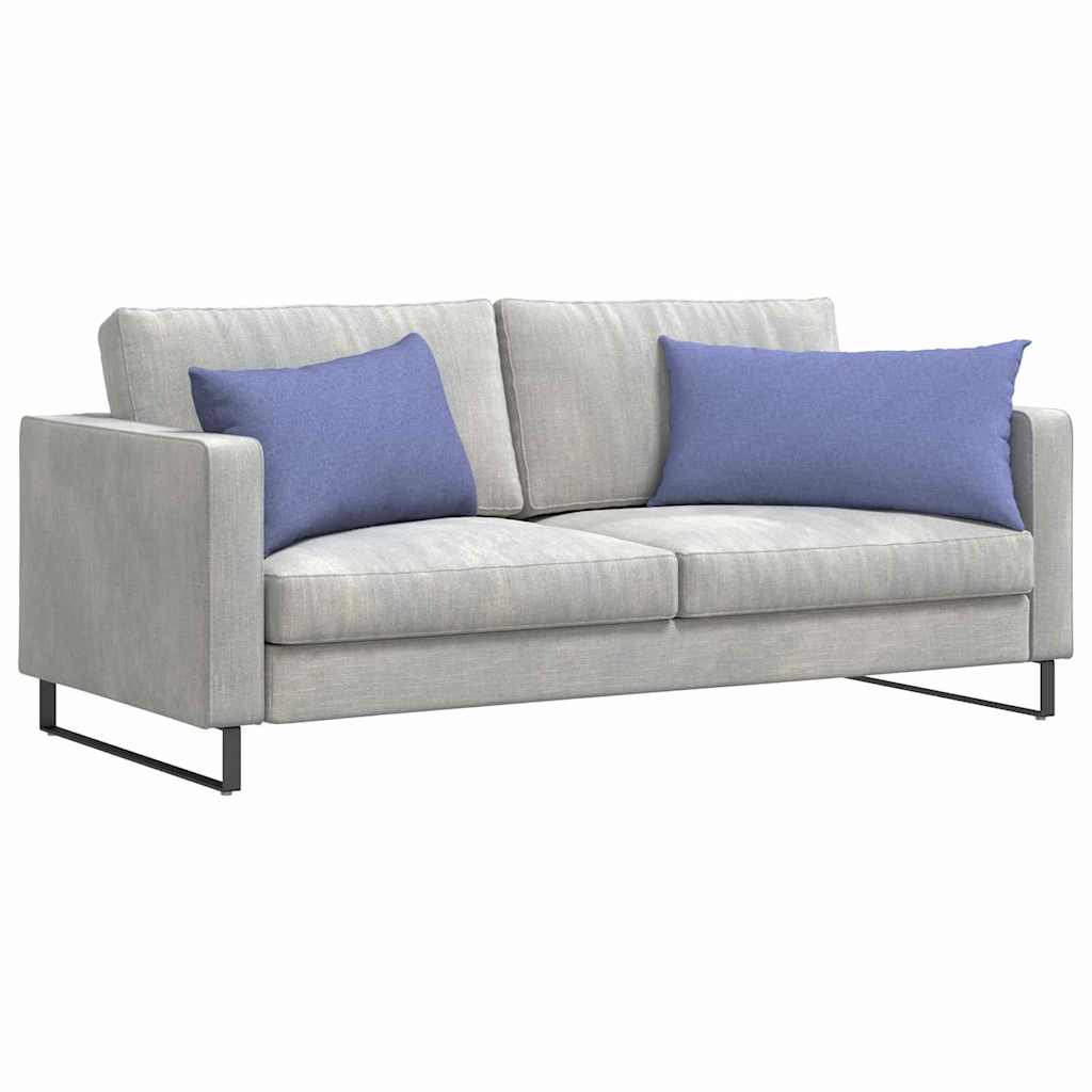 Μαξιλάρι Καναπέ 2 pcs Μπλε τζην 80 x 40 cm ύφασμα