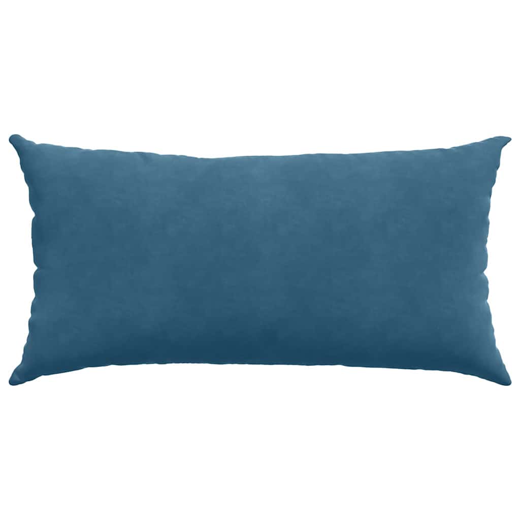 Μαξιλάρι Καναπέ 2 pcs Μπλε 80 x 40 cm Υφασμάτινο Κορντουρά
