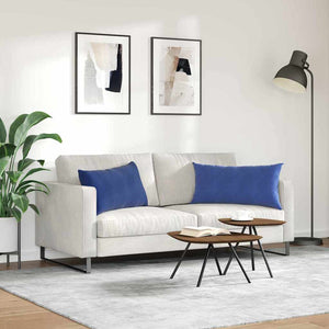 Μαξιλάρι Καναπέ 2 pcs Μπλε Αστυνομίας 80 x 40 cm