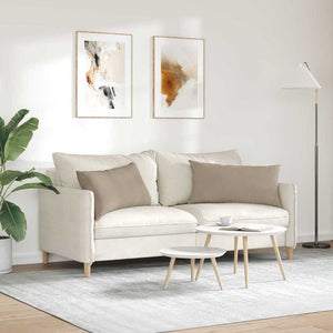 Μαξιλάρι Καναπέ 2 τμχ. ύφασμα Taupe 80 x 40 cm