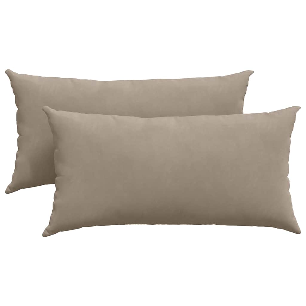 Μαξιλάρι Καναπέ 2 pcs Taupe 80 x 40 cm ύφασμα