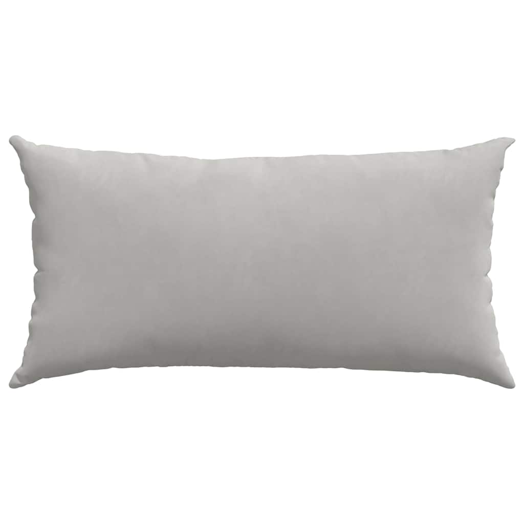 Μαξιλάρι Καναπέ 2 pcs Ανοιχτό γκρι 80 x 40 cm ύφασμα