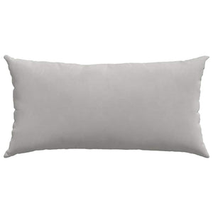 Μαξιλάρι Καναπέ 2 τμχ. ύφασμα Ανοιχτό γκρι 80 x 40 cm