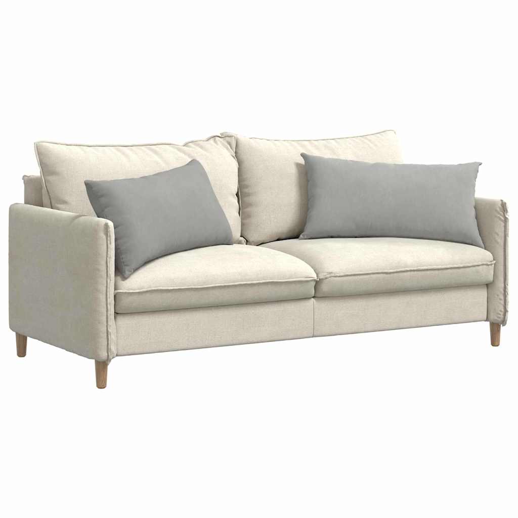 Μαξιλάρι Καναπέ 2 pcs Ανοιχτό γκρι 80 x 40 cm ύφασμα